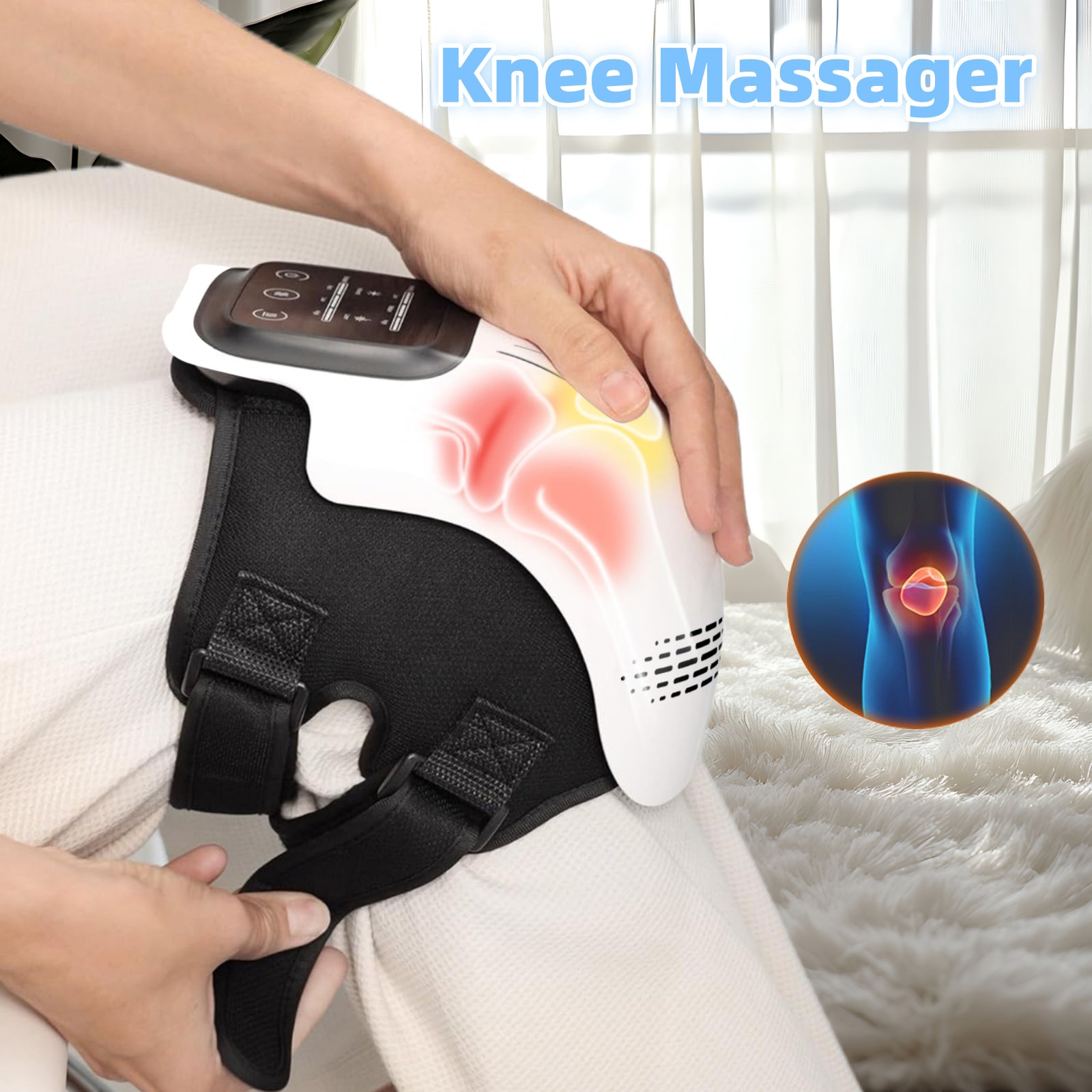Electric Heating Knee Massager (Rechargeable)